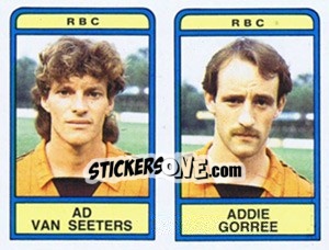 Sticker Ad van Seeters / Addie Gorree - Voetbal 1983-1984 - Panini