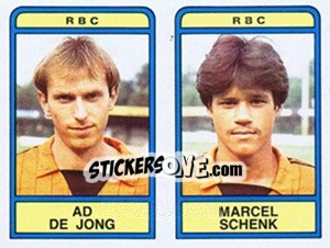 Cromo Ad de Jong / Marcel Schenk - Voetbal 1983-1984 - Panini