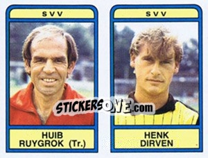 Figurina Huib Ruygrok / Henk Dirven - Voetbal 1983-1984 n. 397 - Panini