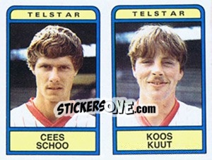 Cromo Cees Schoo / Koos Kuut - Voetbal 1983-1984 - Panini