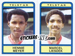 Sticker Marcel Liesdek / Hennie Meyer - Voetbal 1983-1984 n. 407 - Panini