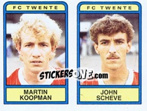 Figurina Martin Koopman / John Scheve - Voetbal 1983-1984 - Panini