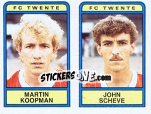 Sticker Martin Koopman / John Scheve - Voetbal 1983-1984 n. 410 - Panini