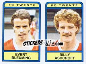 Sticker Evert Bleuming / Billy Ashcroft - Voetbal 1983-1984 n. 414 - Panini