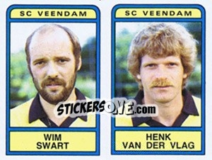 Sticker Wim Swart / Henk van der Vlag - Voetbal 1983-1984 n. 416 - Panini