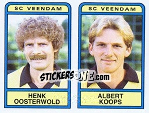 Sticker Henk Oosterwold / Albert Koops - Voetbal 1983-1984 n. 417 - Panini