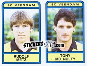 Cromo Rudolf Metz / Tony McNulty - Voetbal 1983-1984 - Panini