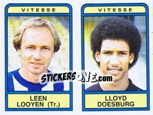 Cromo Leen Looyen / Lloyd Doesburg - Voetbal 1983-1984 - Panini