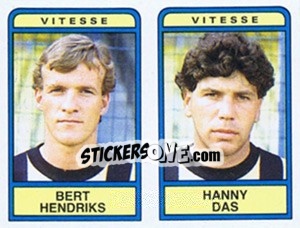 Cromo Bert Hendriks / Hanny Das - Voetbal 1983-1984 n. 424 - Panini