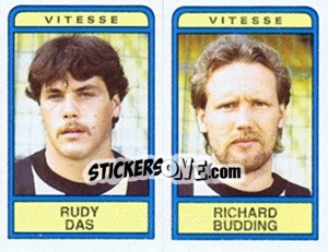 Sticker Rudy Das / Richard Budding - Voetbal 1983-1984 - Panini