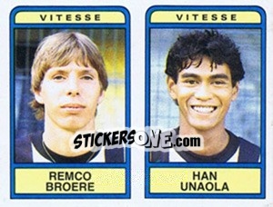 Figurina Remco Broere / Han Unaola - Voetbal 1983-1984 - Panini