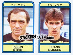 Cromo Pleun Strik / Frans Nijssen - Voetbal 1983-1984 - Panini