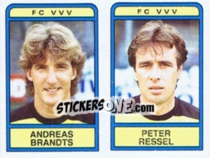 Sticker Andreas Brandts / Peter Ressel - Voetbal 1983-1984 - Panini