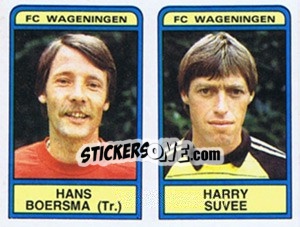 Sticker Hans Boersma / Harry Suvee - Voetbal 1983-1984 - Panini