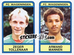 Sticker Zeger Tollenaar / Armand Mannen - Voetbal 1983-1984 - Panini