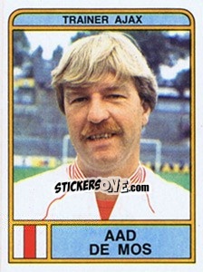 Sticker Aad de Mos - Voetbal 1983-1984 - Panini