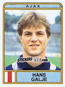 Sticker Hans Galje - Voetbal 1983-1984 n. 8 - Panini