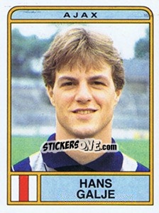 Figurina Hans Galje - Voetbal 1983-1984 - Panini