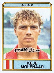 Sticker Keje Molenaar - Voetbal 1983-1984 n. 10 - Panini