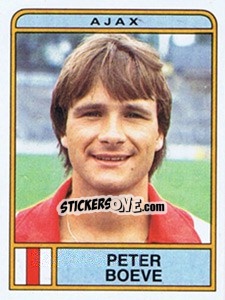 Sticker Peter Boeve - Voetbal 1983-1984 - Panini