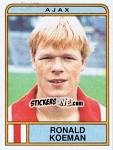 Sticker Ronald Koeman - Voetbal 1983-1984 - Panini
