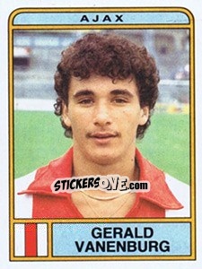 Sticker Gerald Vanenburg - Voetbal 1983-1984 n. 16 - Panini