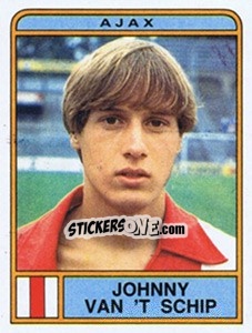Sticker Johnny van't Schip - Voetbal 1983-1984 - Panini