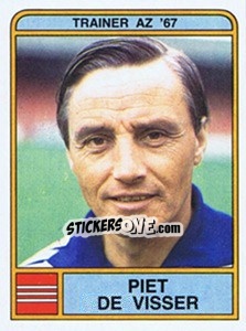Sticker Piet de Visser - Voetbal 1983-1984 - Panini