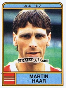 Sticker Martin Haar - Voetbal 1983-1984 - Panini