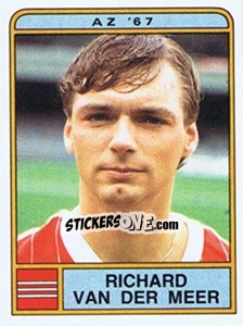 Sticker Richard van der Meer - Voetbal 1983-1984 - Panini