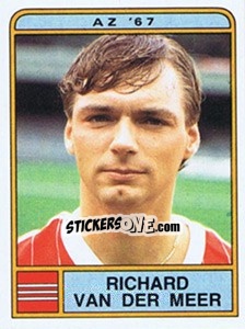 Sticker Richard van der Meer - Voetbal 1983-1984 n. 27 - Panini
