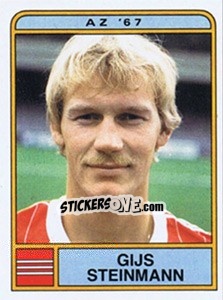 Sticker Gijs Steinman - Voetbal 1983-1984 - Panini