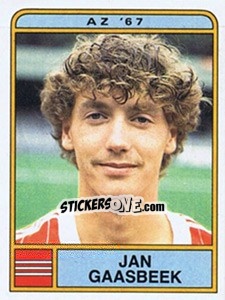 Sticker Jan Gaasbeek - Voetbal 1983-1984 - Panini
