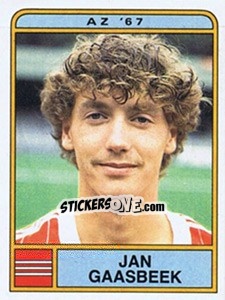 Figurina Jan Gaasbeek - Voetbal 1983-1984 - Panini