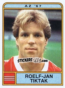 Sticker Roelf-Jan Tiktak - Voetbal 1983-1984 - Panini