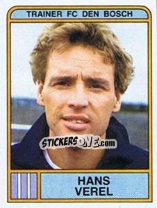 Sticker Hans Verel - Voetbal 1983-1984 - Panini