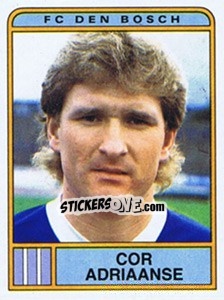 Sticker Cor Adriaanse - Voetbal 1983-1984 - Panini