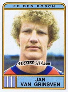 Sticker Jan van Grinsven - Voetbal 1983-1984 - Panini