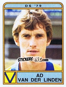 Sticker Ad van der Linden - Voetbal 1983-1984 n. 62 - Panini