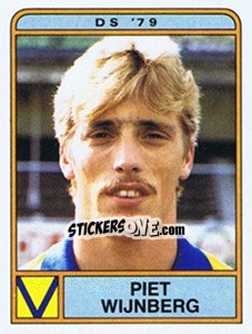 Sticker Piet Wijnberg - Voetbal 1983-1984 - Panini