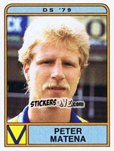 Cromo Peter Matena - Voetbal 1983-1984 - Panini