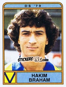 Sticker Hakim Braham - Voetbal 1983-1984 n. 70 - Panini
