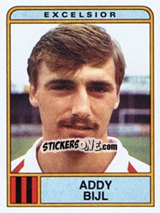 Sticker Addy Bijl - Voetbal 1983-1984 - Panini