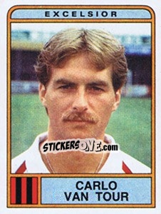 Sticker Carlo van Tour - Voetbal 1983-1984 - Panini