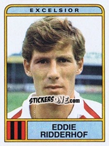 Sticker Eddie Ridderhof - Voetbal 1983-1984 - Panini