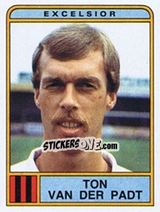 Sticker Ton van der Padt - Voetbal 1983-1984 - Panini