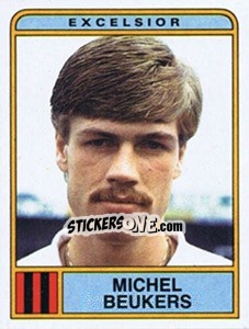 Sticker Michel Beukers - Voetbal 1983-1984 - Panini