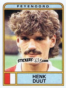Sticker Henk Duut - Voetbal 1983-1984 - Panini