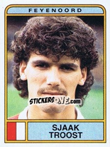 Sticker Sjaak Troost - Voetbal 1983-1984 - Panini