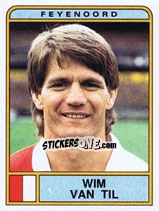 Sticker Wim van Til - Voetbal 1983-1984 n. 102 - Panini